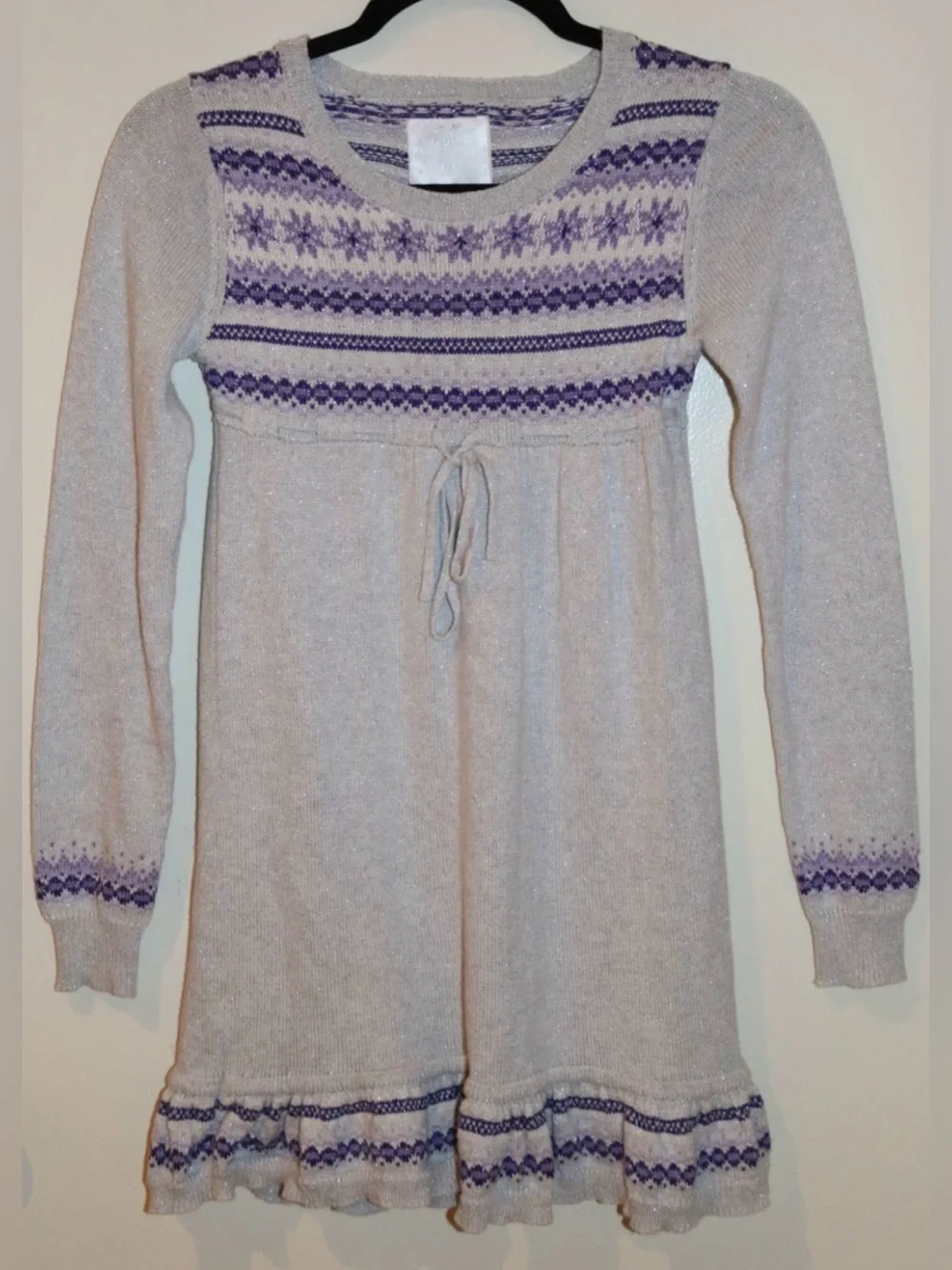 Girls Justice Sparkle Sweater Dress – Size 12